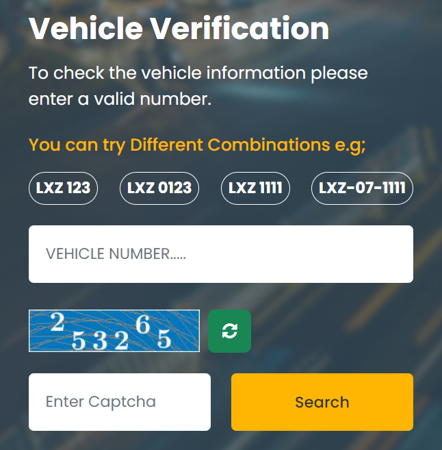 Vehicle Verification app